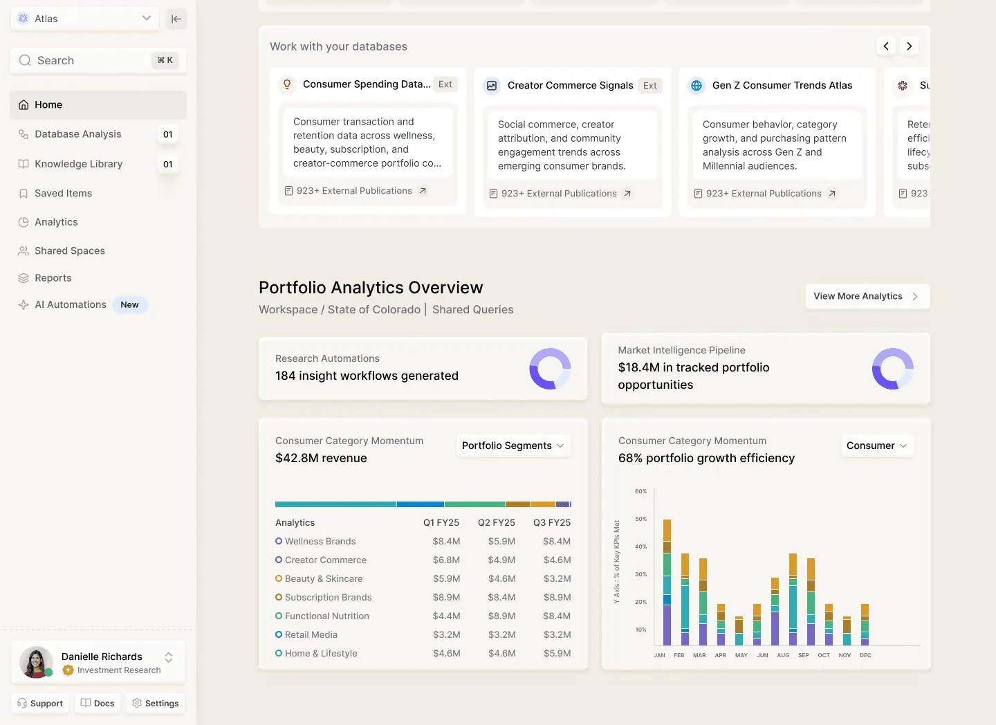 Designing a research platform for PE/VCs where investment data becomes a decision.