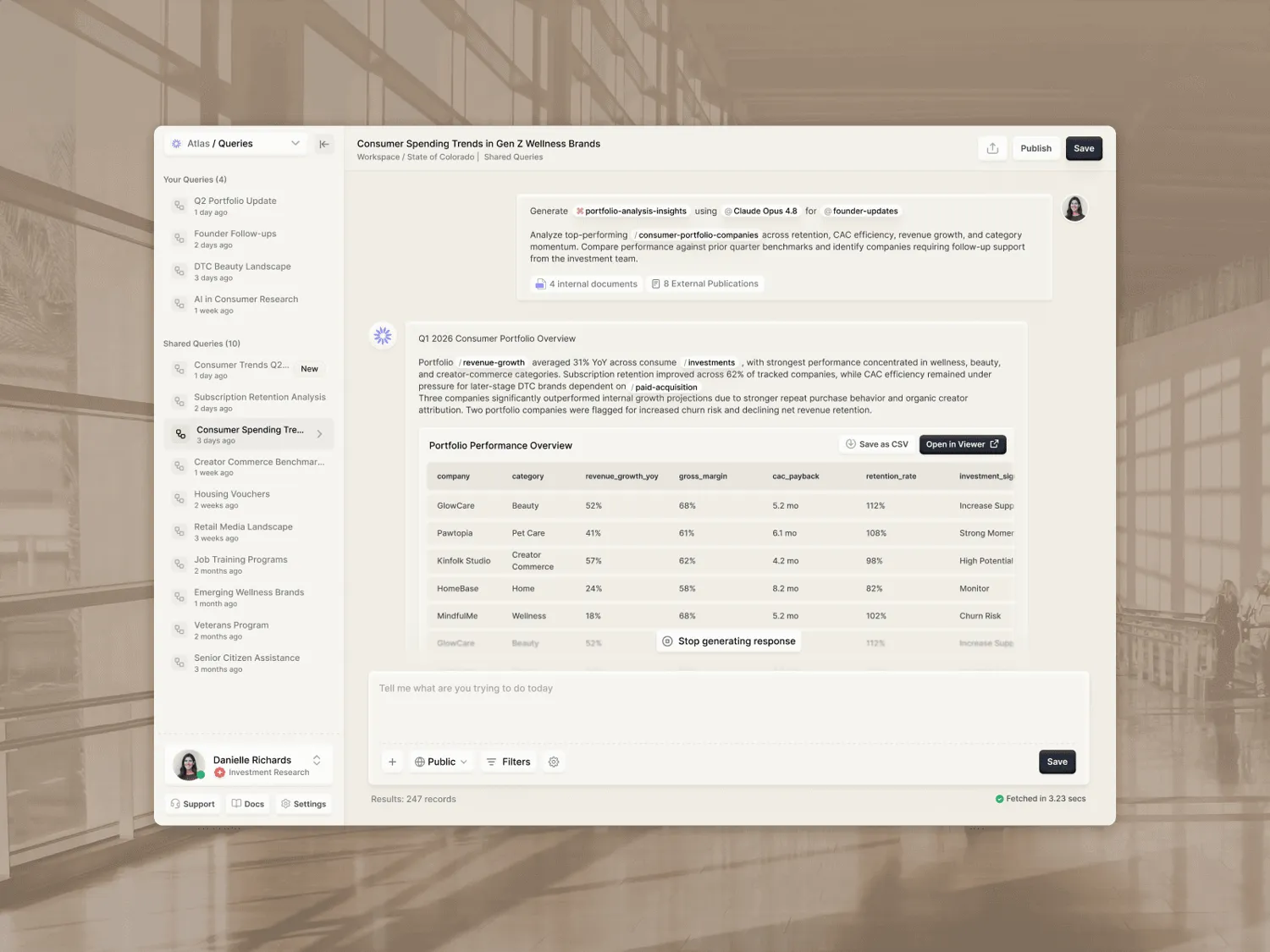 Designing a research platform for PE/VCs where investment data becomes a decision.